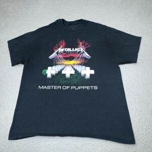 Metallica Shirt Men Extra Large Black Master Puppets‎ Rock Band Hard Heavy Metal